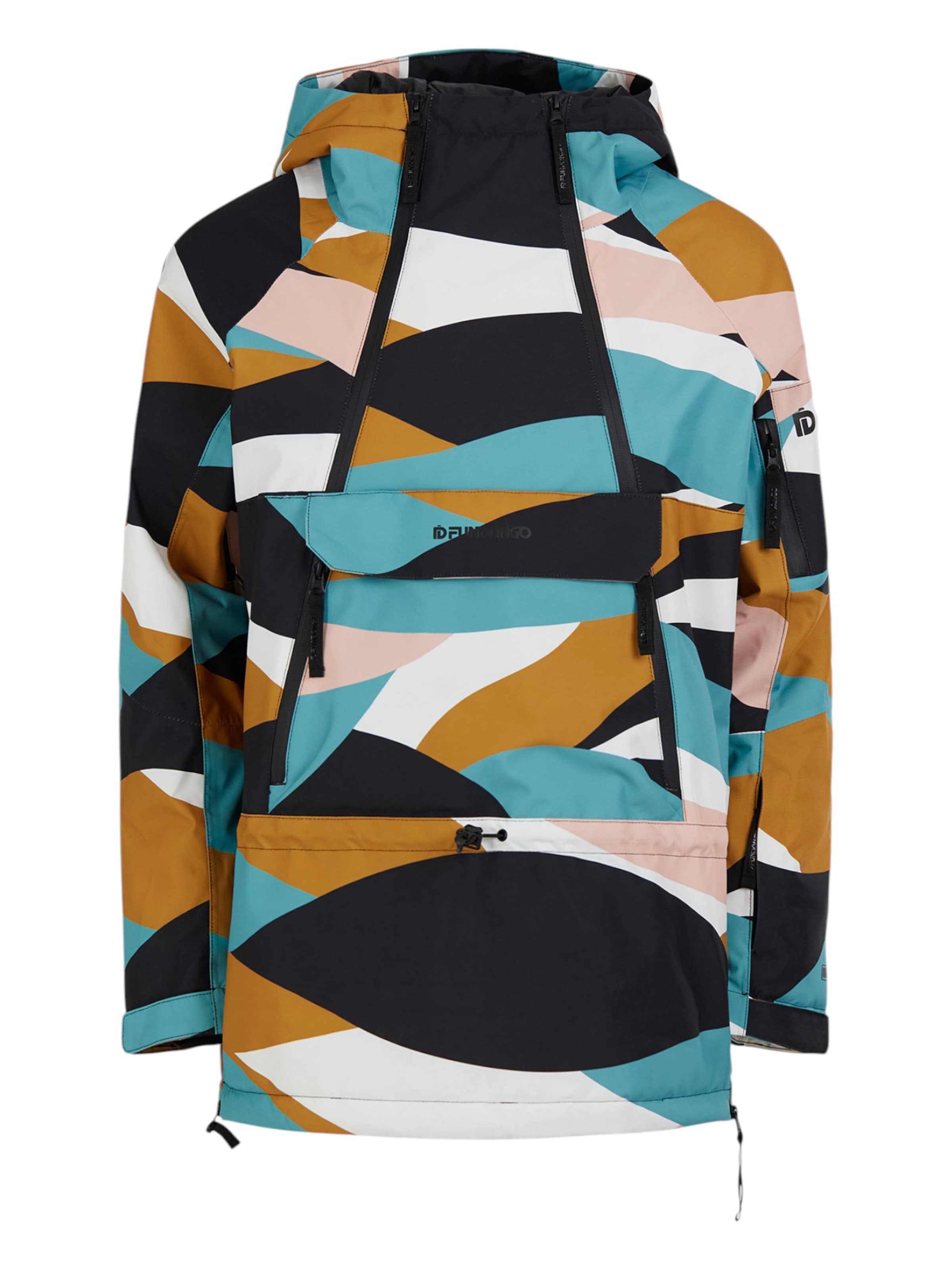 Fundango Outdoor jacket 'Hooper ECO Anorak' in Brown: front