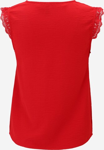 Vero Moda Petite Bluse 'NANNA' i rød