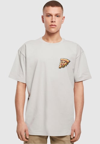 T-Shirt 'Pizza Comic' Merchcode en gris : devant