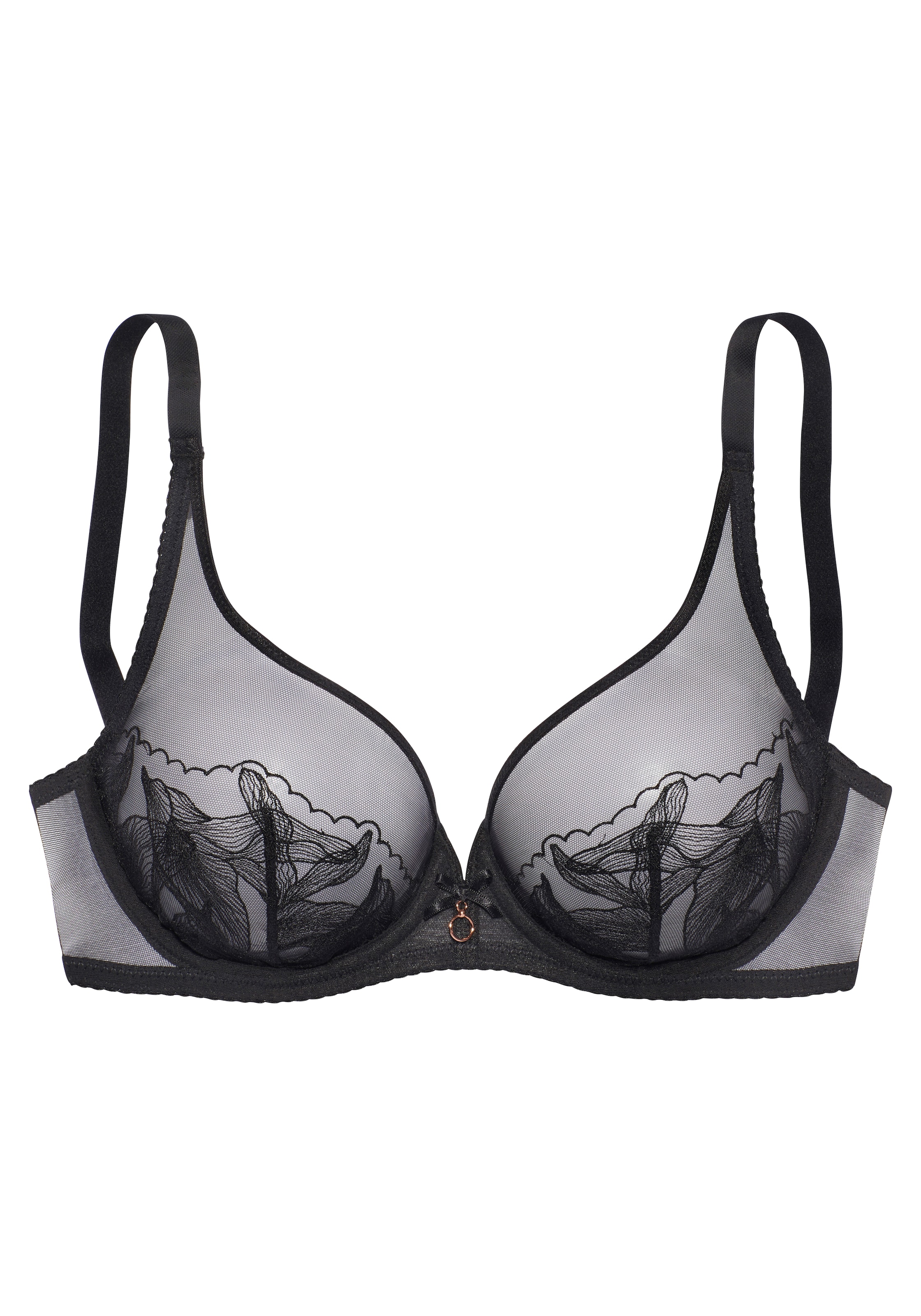 LASCANA Rinnahoidja, värv must: eest vaates