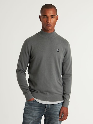 CHASIN' Sweater 'Ard Mock' in Grey: front