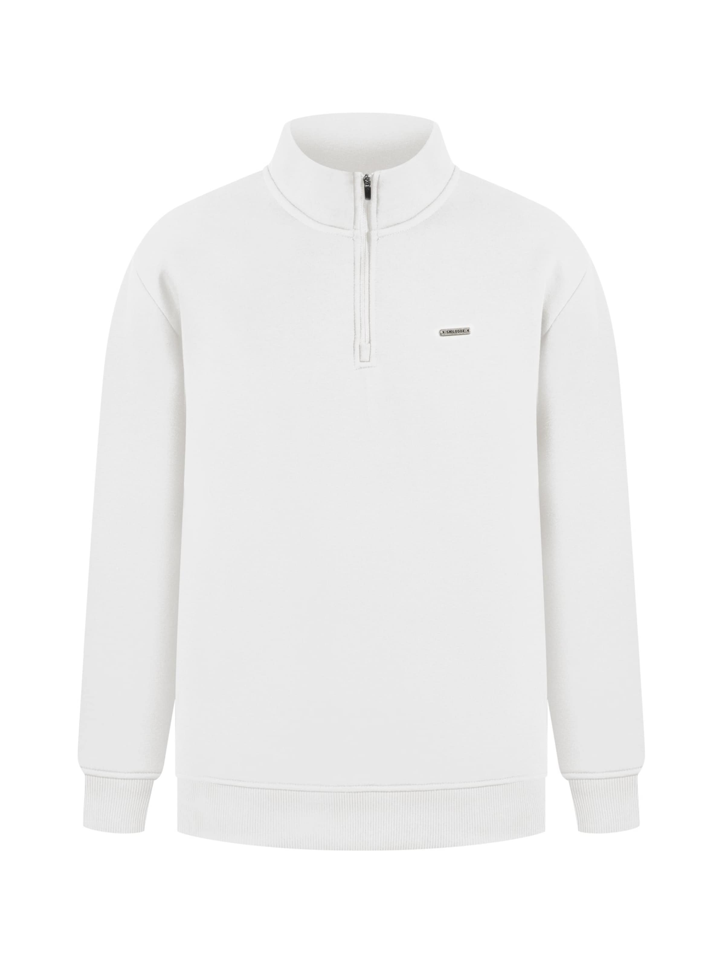 Smilodox Sweat jacket 'Jago' in White: front