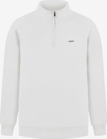 Smilodox Sweatjacke 'Jago' in Weiß: Vorderseite