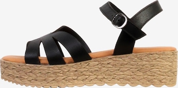 The Divine Factory - Sandalias en negro: frente