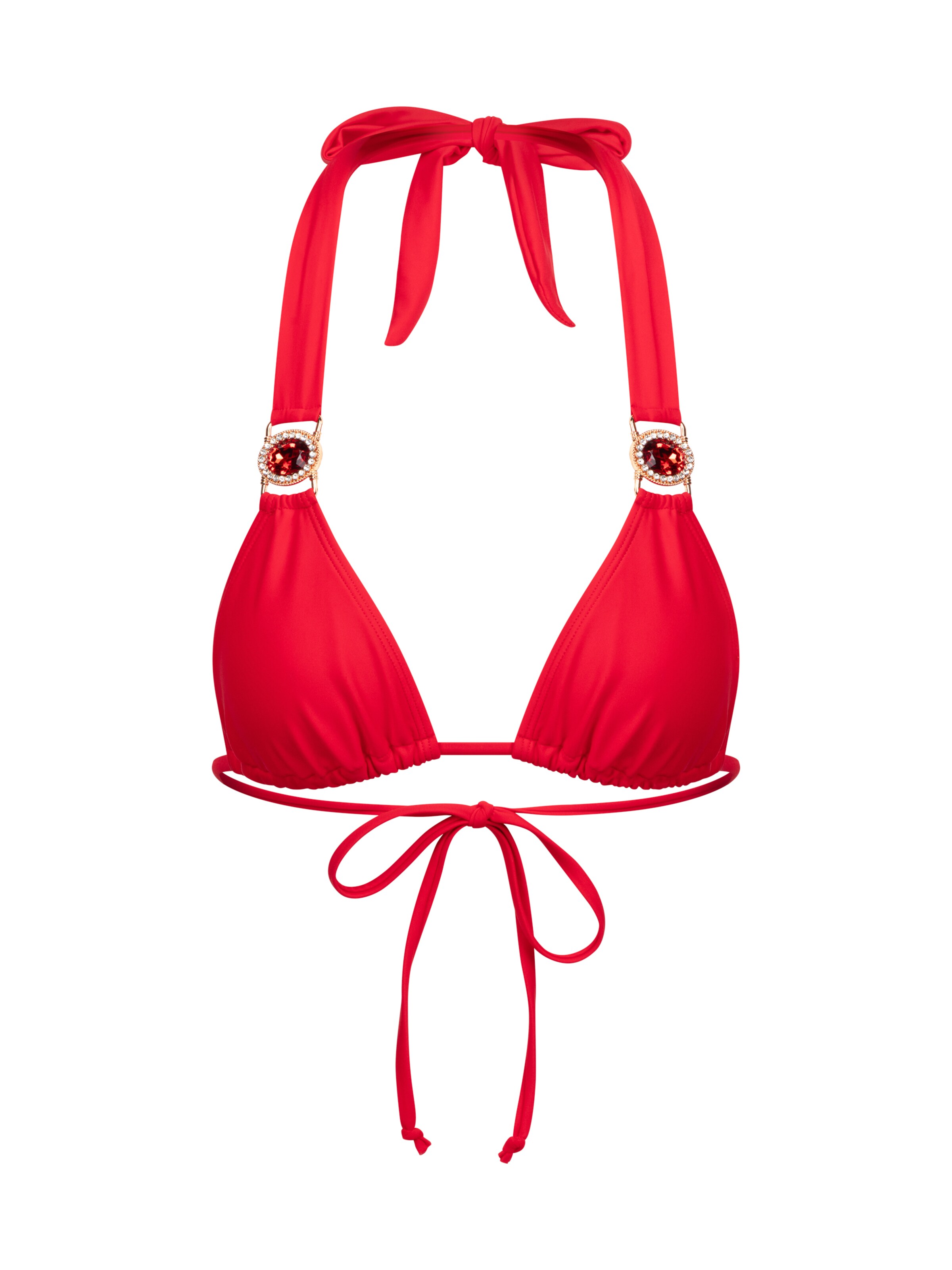 Moda Minx Triangle Bikini top 'Amour' in Red: front
