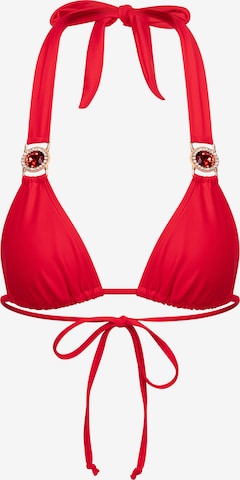 Moda Minx Triangle Bikini Top 'Amour' in Red: front