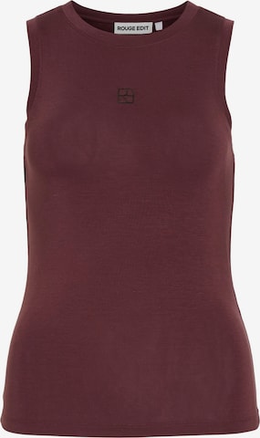 Haut ROUGE EDIT en marron : devant