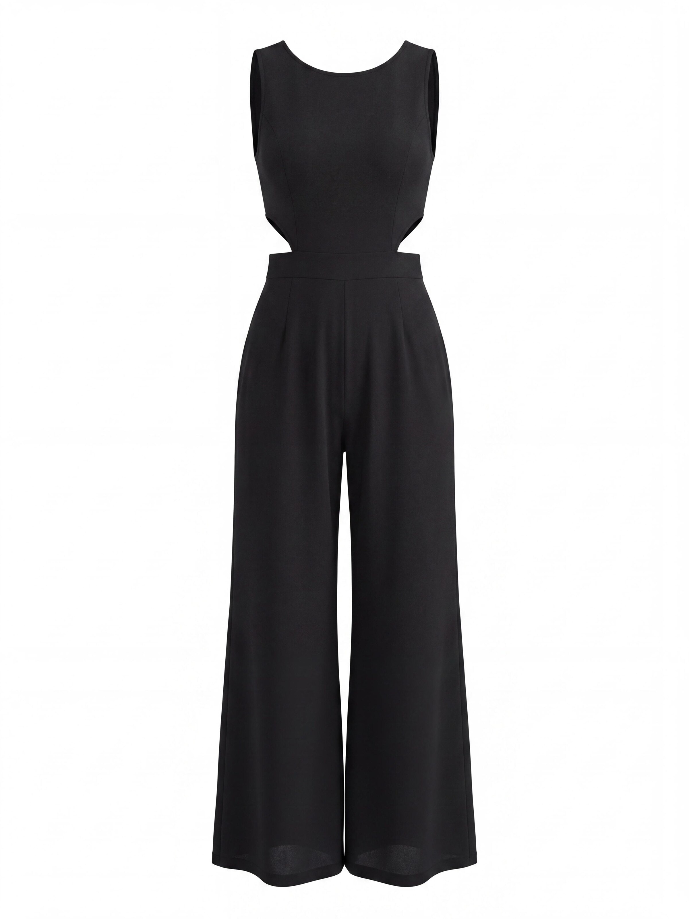 Cupshe Jumpsuit 'Waist cutout'‌‌‌ in Schwarz: Vorderseite