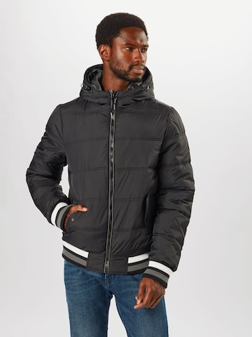 INDICODE JEANS Regular fit Prehodna jakna 'Trejo' | črna barva: sprednja stran