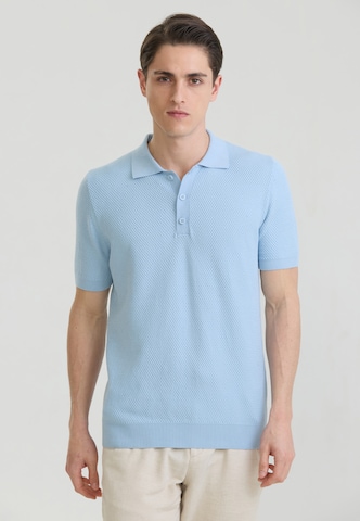 Felix Hardy Poloshirt in Blau: Vorderseite