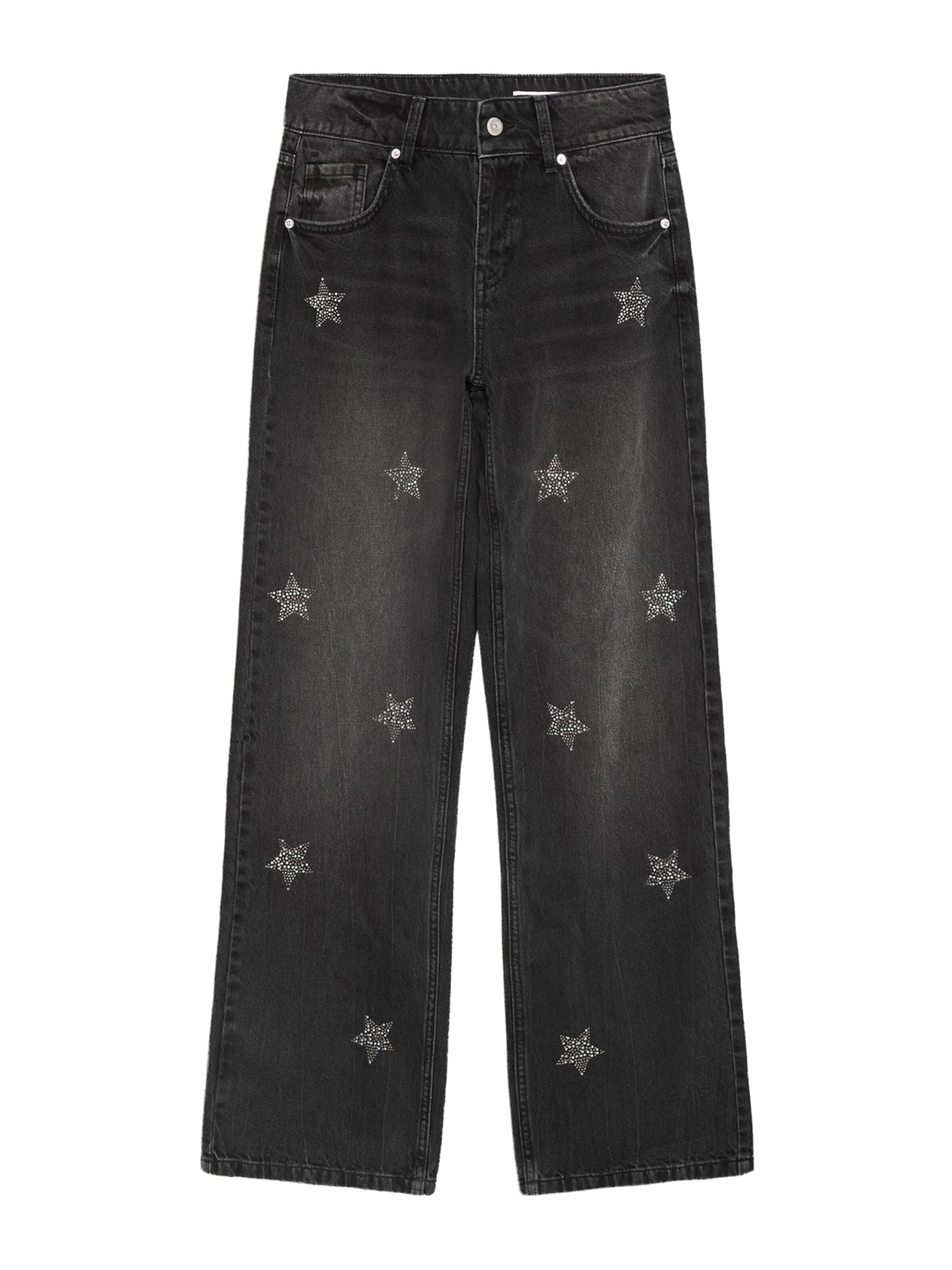 Bershka Jeans in Zwart: voorkant