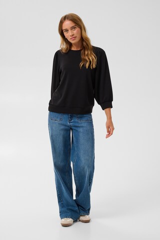 Kaffe - Sweatshirt 'Annie' em preto