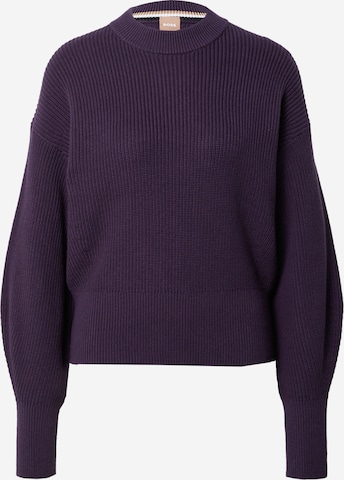 Pull-over 'Farelys' BOSS en violet : devant