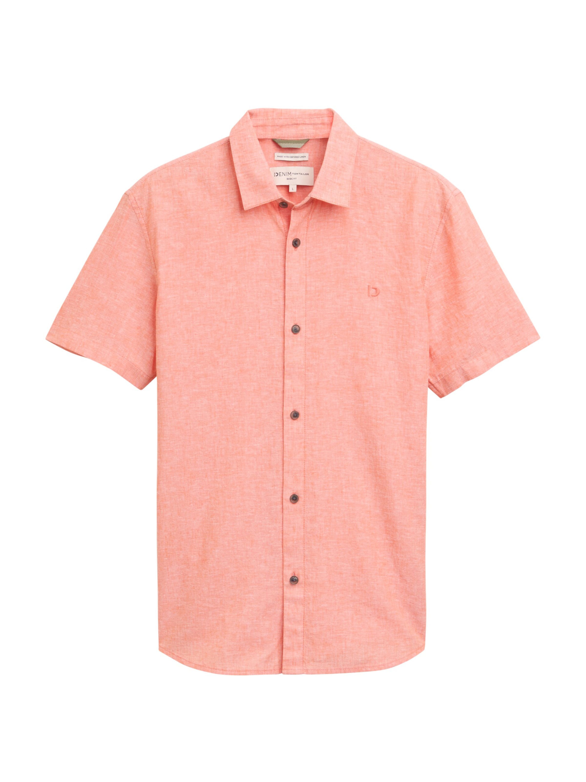 TOM TAILOR DENIMRegular Fit Košulja - narančasta boja: prednji dio