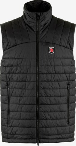 Gilet 'Expedition' Fjällräven en noir : devant