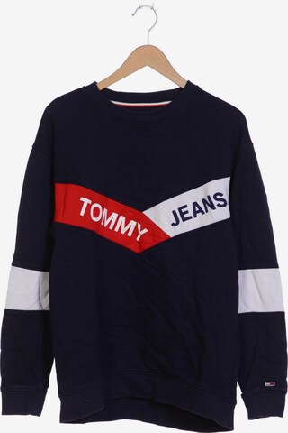Tommy Jeans Sweatshirt & Zip-Up Hoodie in L in Blue: front
