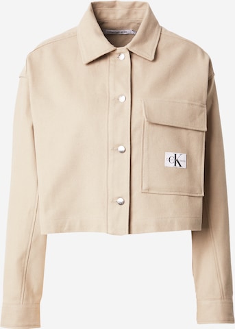 Calvin Klein Jeans Jacke in Beige: predná strana