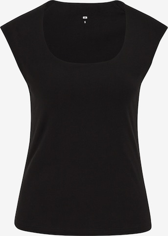WE FashionTop - crna boja: prednji dio