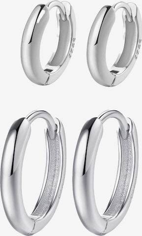 Hey Happiness - Pendientes 'Balance Duo' en plata: frente
