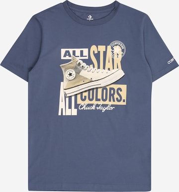 T-Shirt CONVERSE en bleu : devant