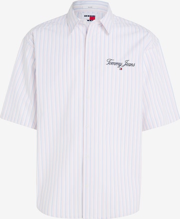 Tommy Jeans Comfort fit Button Up Shirt in White: front