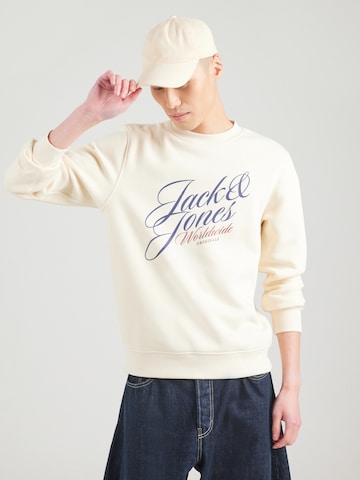 JACK & JONES Tréning póló 'JORINWOOD' - fehér: elől