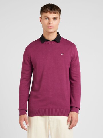Tommy Jeans Свитер 'ESSENTIAL' в Лиловый: спереди