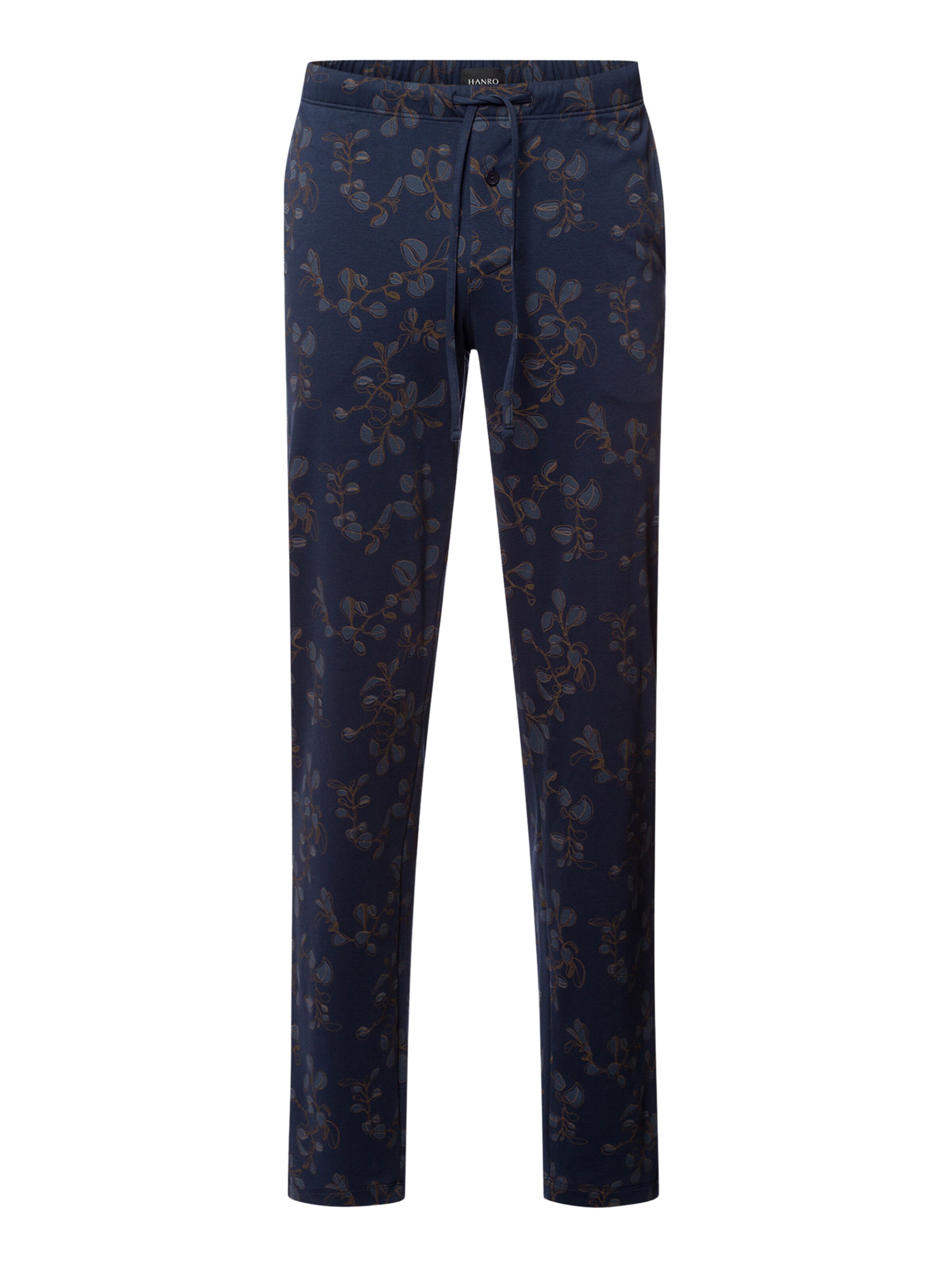 Hanro Pyjamahose ' Night & Day ' in Blau: Vorderseite