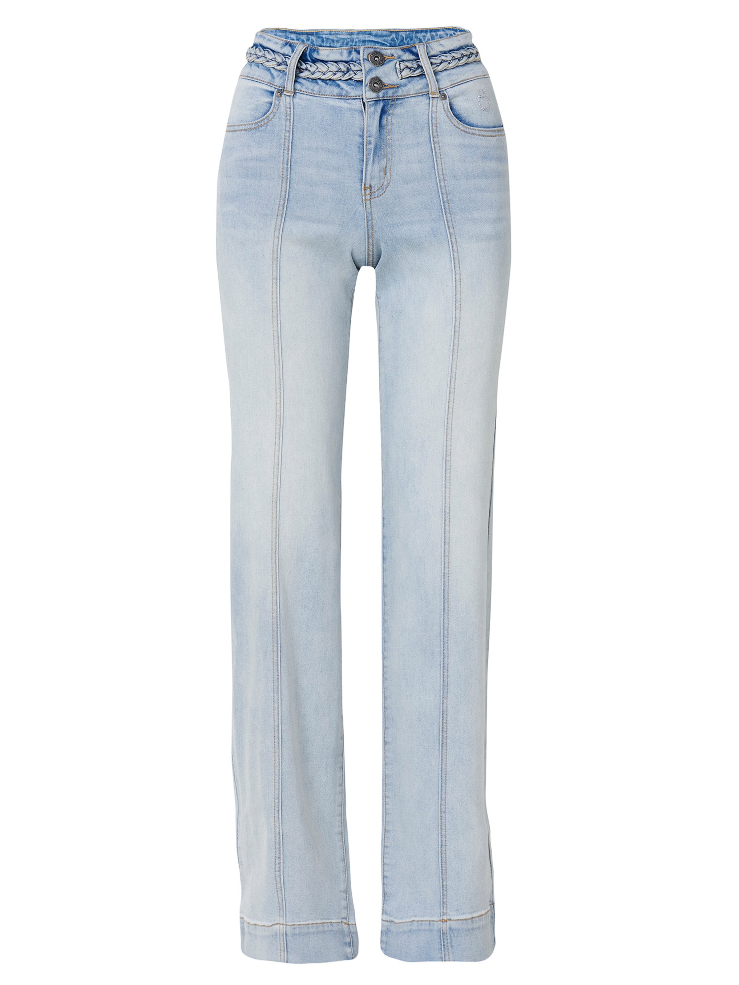 KOROSHI Jean en bleu clair, Vue avec produit