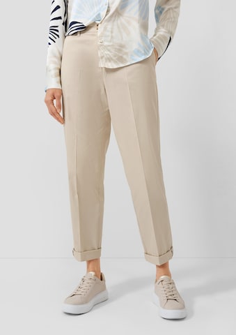 Regular Pantalon à plis s.Oliver en beige