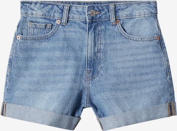 MANGO Regular Jeans in Blauw: voorkant