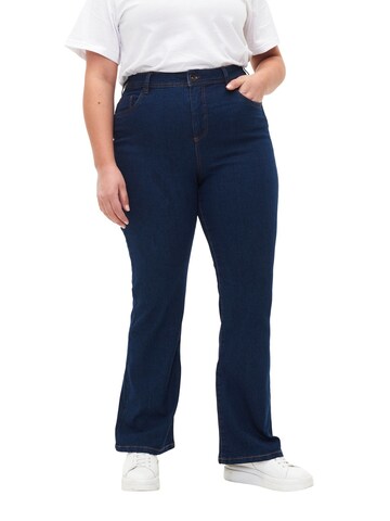 Zizzi Flared Jeans i blå