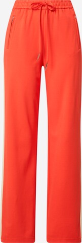 ONLY Slimfit Kalhoty se sklady v pase 'Poptrash' – červená: přední strana