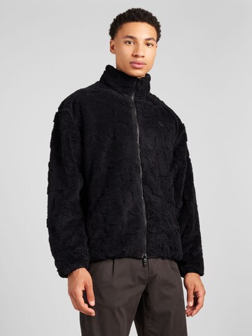 ADIDAS ORIGINALS Fleecejacke in Schwarz: Vorderseite