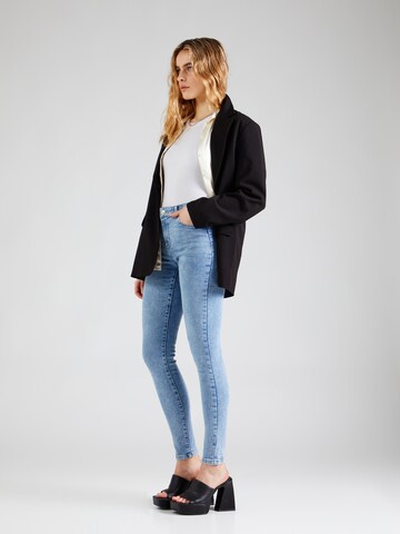 PIECES Skinny Jeans 'DANA' in Blauw