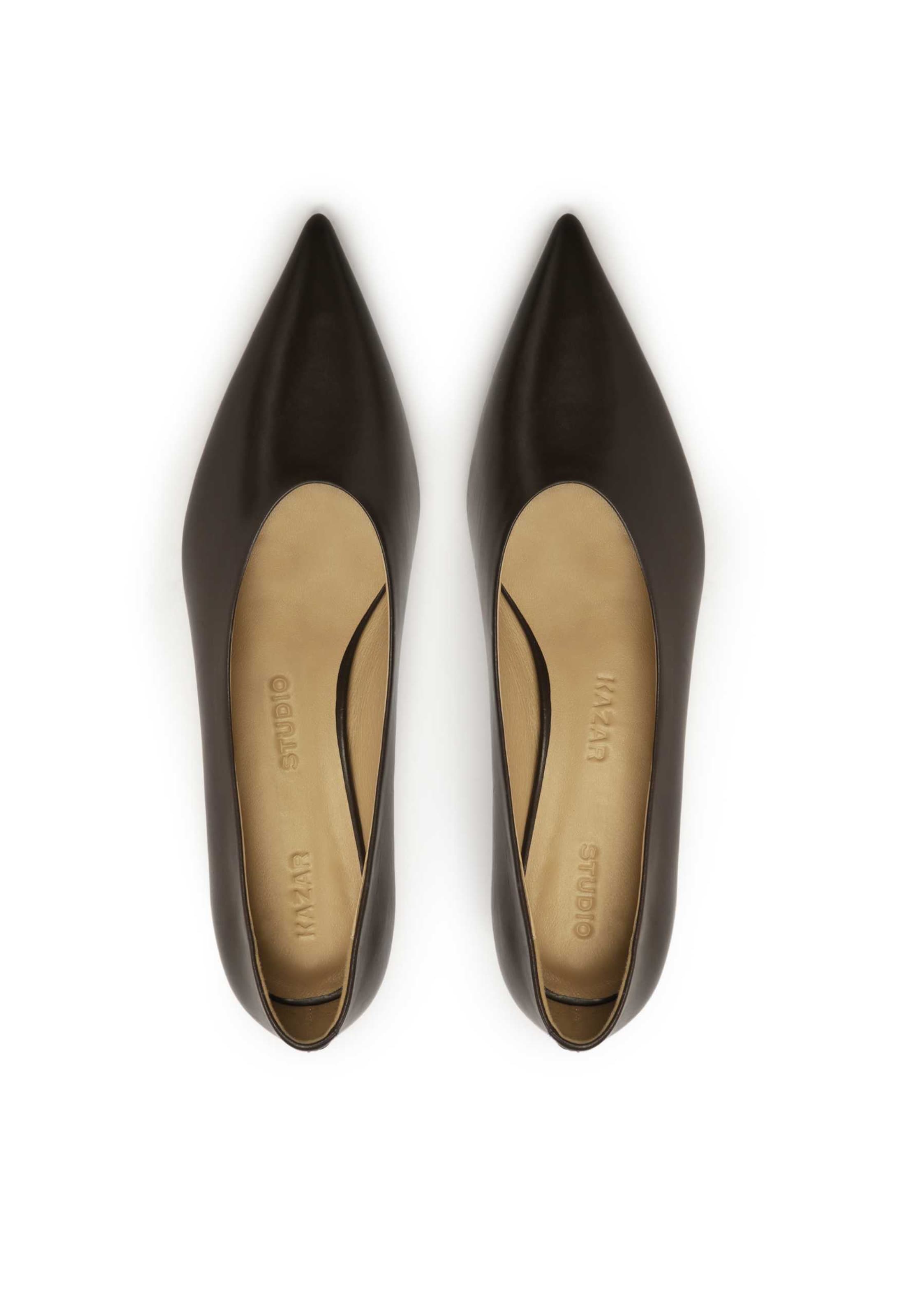 Kazar Studio Официални дамски обувки в кафяво