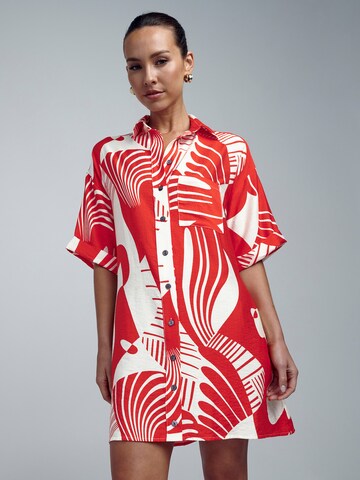 Abito camicia 'Nessa' di St MRLO in rosso: frontale