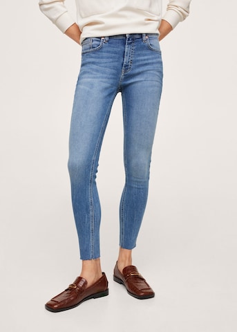 MANGO Skinny Jeans 'Isa' in Blauw: voorkant