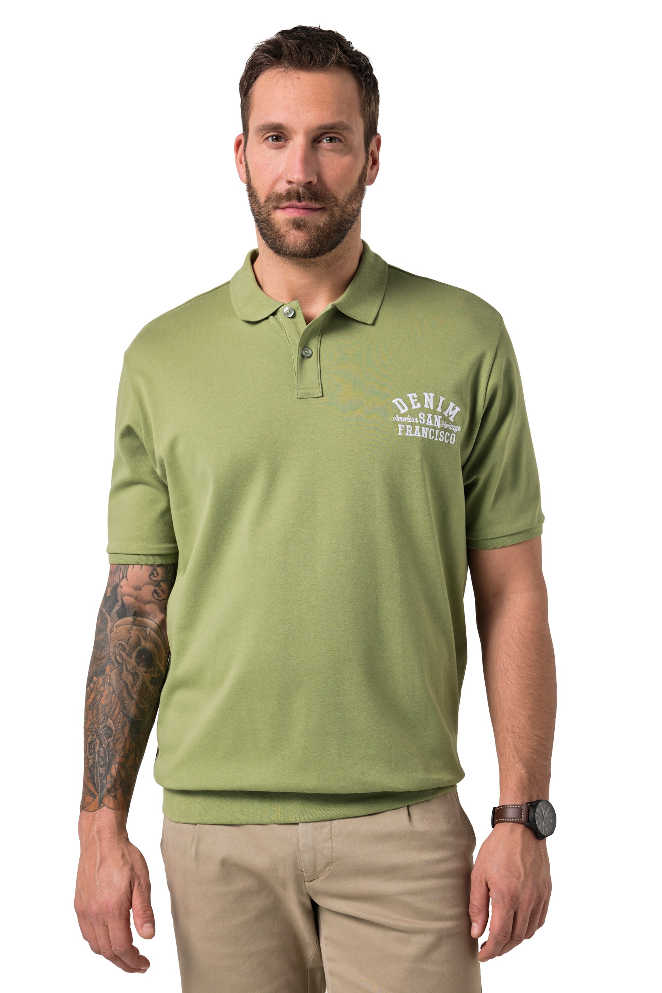 JP1880 Shirt in Green: front