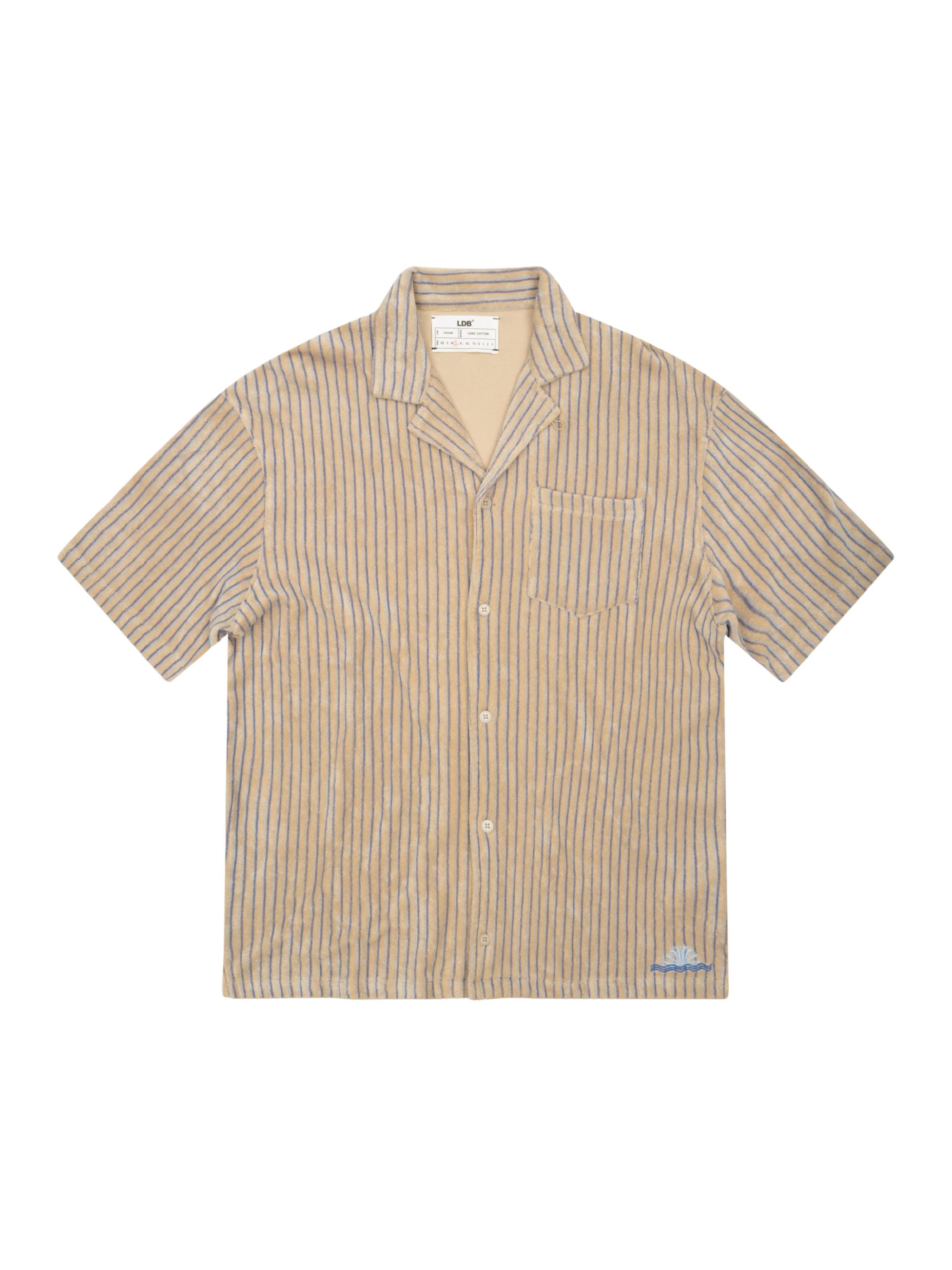 Coupe regular Chemise 'Sagan' LDB en beige : devant