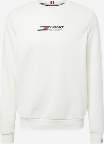 Tommy Hilfiger Sport Athletic Sweatshirt in White: front