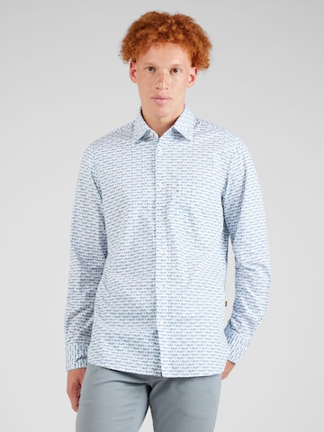 BOSS Orange Regular fit Button Up Shirt 'Remiton' in White: front