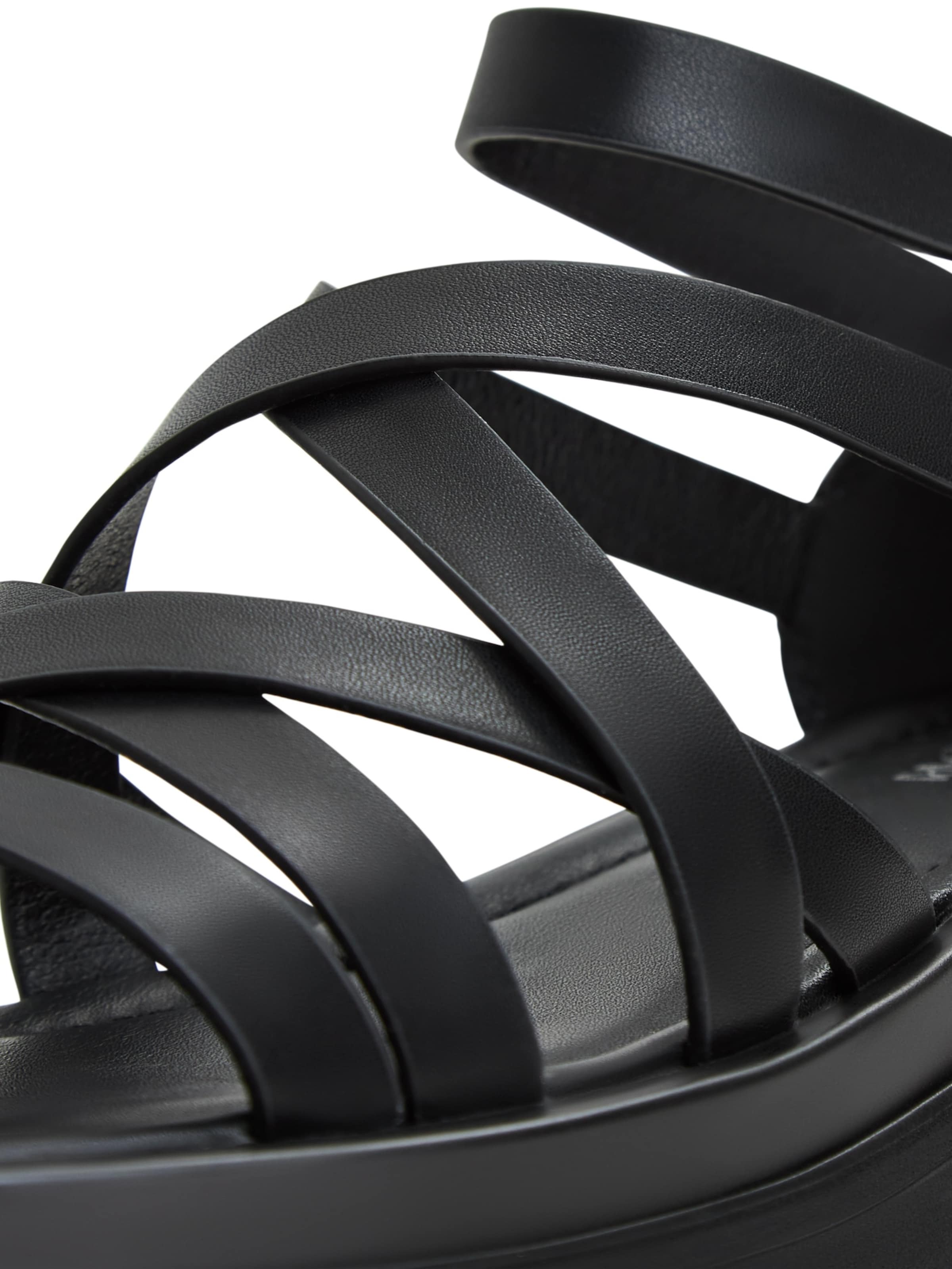 CESARE GASPARI Strap Sandals in Black