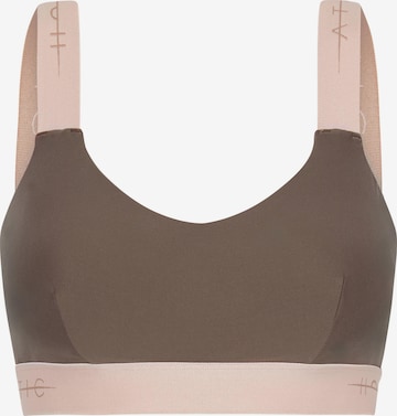 Bustier Soutien-gorge de sport 'Zinal' Horizon Athletic en marron : devant