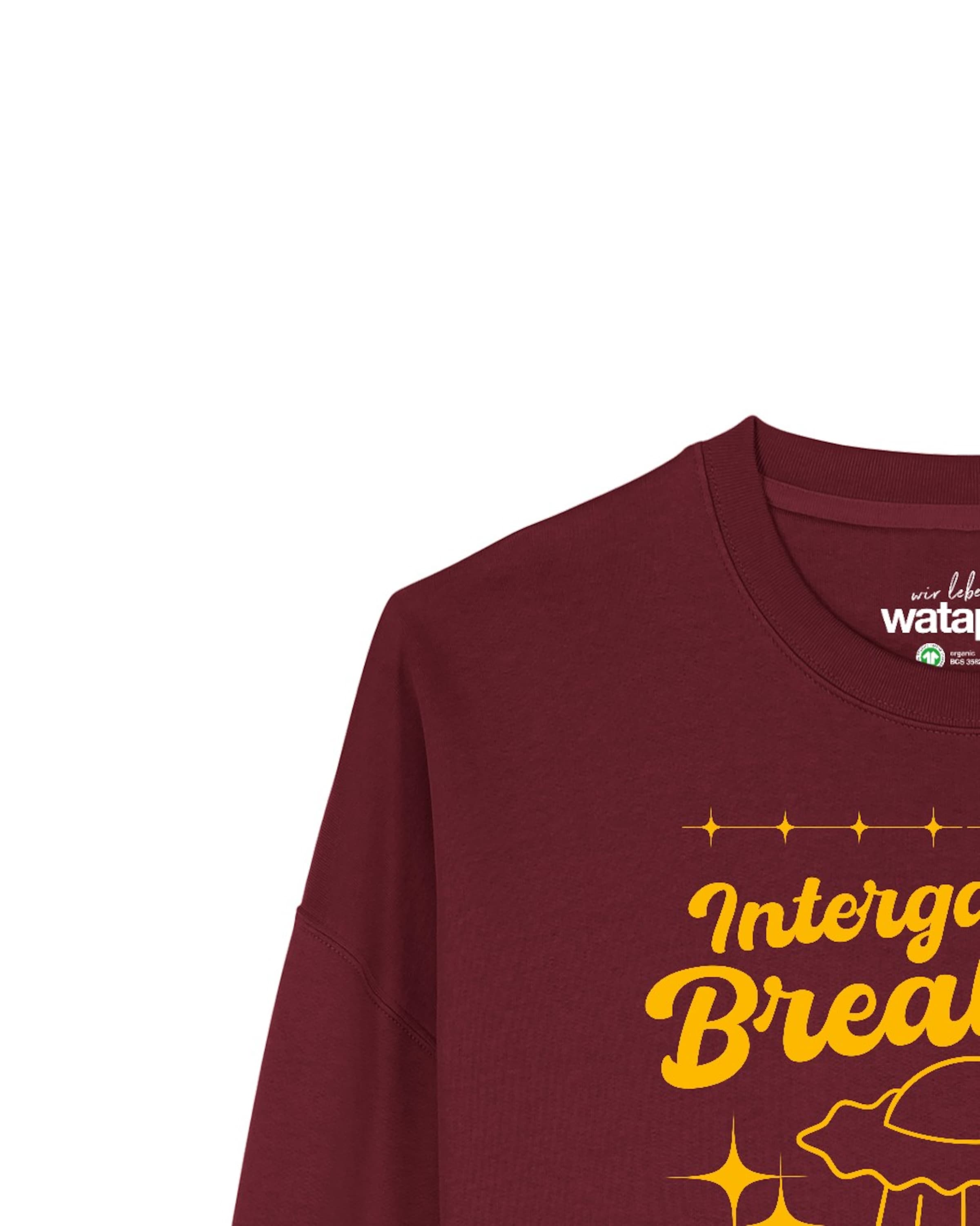 Sweat-shirt ' Intergalactic Breakfast ' Watapparel en rouge