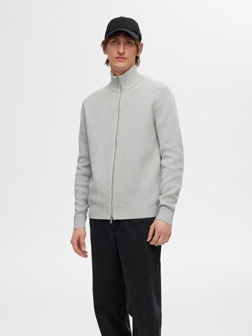 SELECTED HOMME Gebreid vest 'Dane' in Grijs