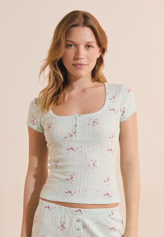 Chemise de nuit 'Katell' ETAM en vert