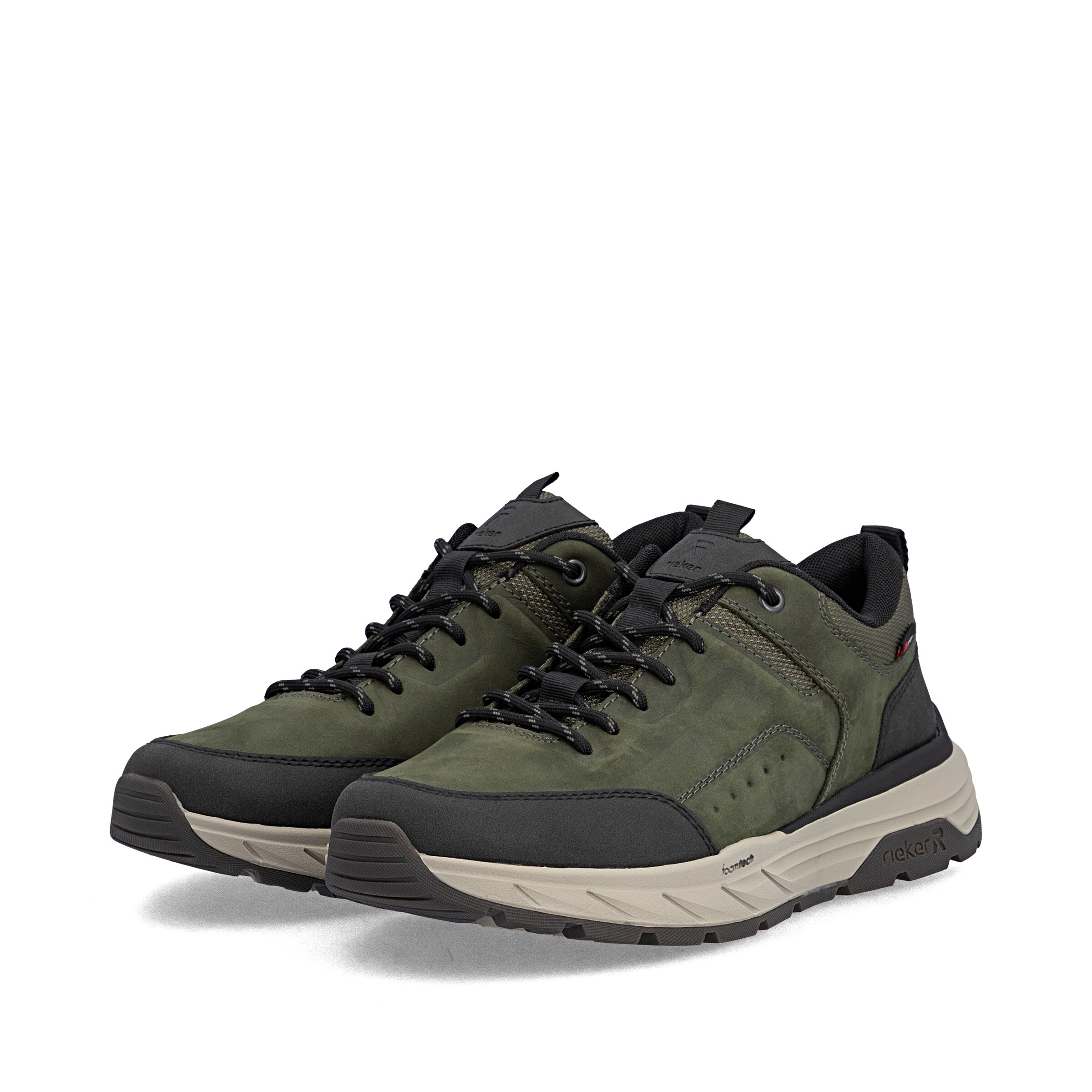 Baskets basses Rieker en vert