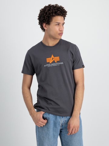 T-Shirt ALPHA INDUSTRIES en gris : devant