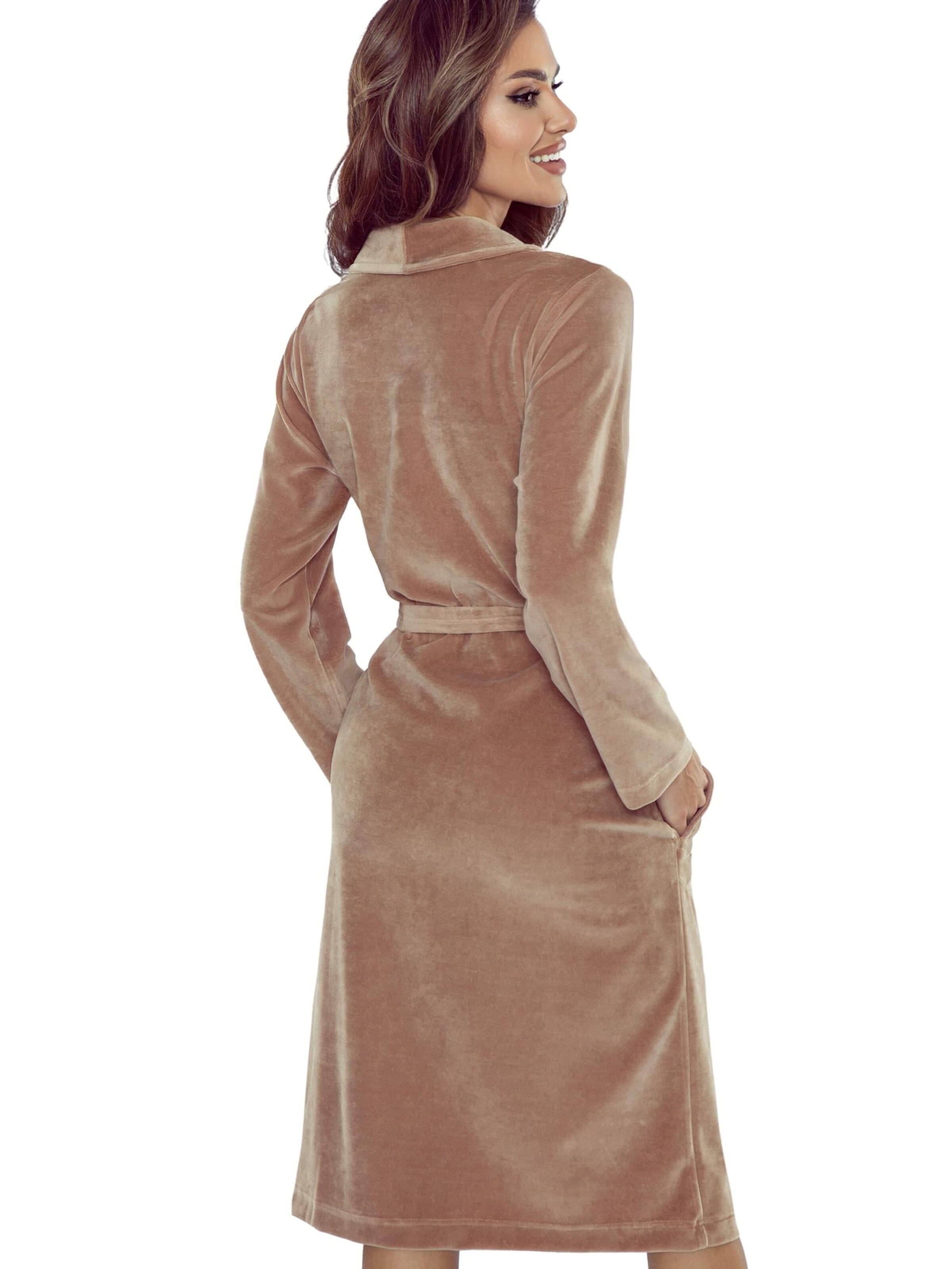 Vivisence Badjas lang  '5022' in Beige